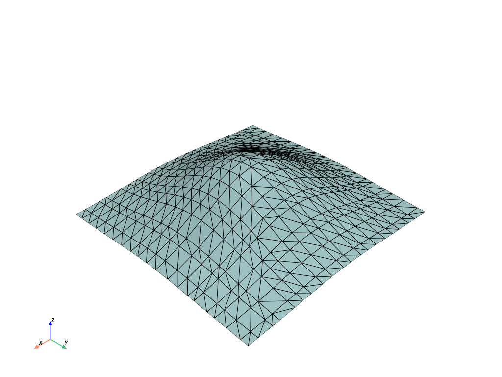 d create tri surface
