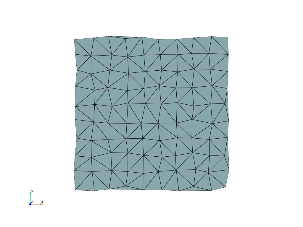 d create tri surface